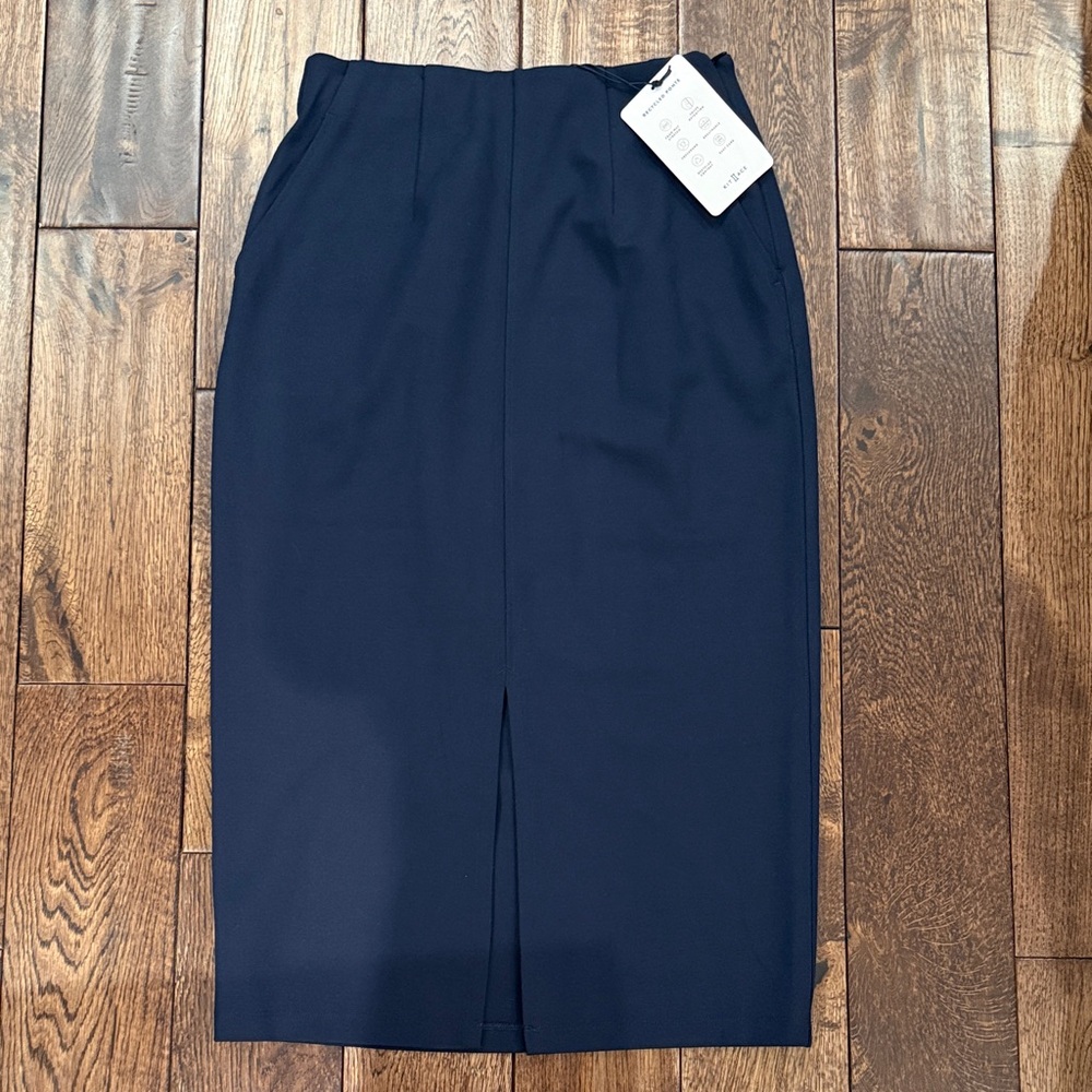 Kit and Ace Navy Serenity Double Knit Pencil Skirt BNWT